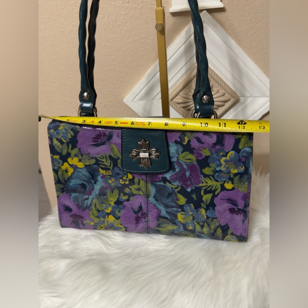 Patricia Nash Purple and Blue Floral Bag - Picture 6 of 16